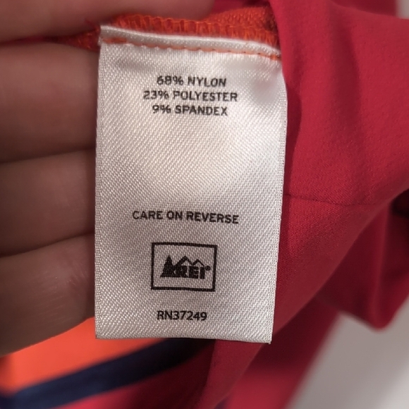 REI | Red Stretchy Hiking Camping Outdoor Active Utility Jacket Shell Size XL - Picture 6 of 11